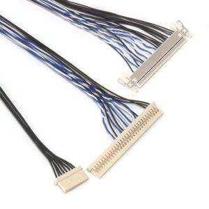 Buy cheap 1mm/1.25mm LVDS LCD Cable JAE FI-X30HL To HRS Df14-30s-1.25c To Df14-8s-1.25c from wholesalers
