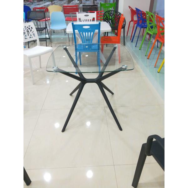 Rectangular white table/plastic table/modern table/glass table/Leisure table/Recreational table/discuss table