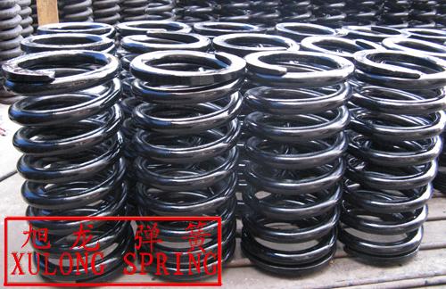 30mm black painted alloy steel big compression spring for mining machine cone crusher 30*230*450*9