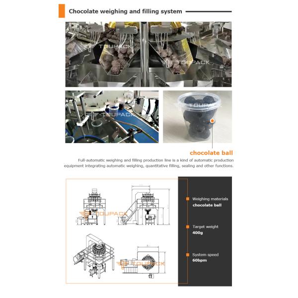 Premade Pouch Packing Machine Pellet Packing Machine Chocolate Cups Filling Machines With Date Writing