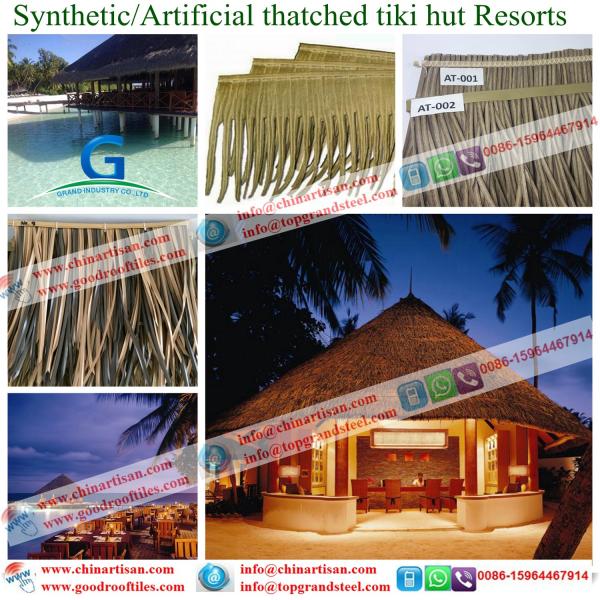 China wholesale plastic palm artificial synthetic palm thatch tiki hut palapa 80 factory