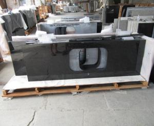 China Natural Angola Black Granite Slab Countertop Cost Kitchen Countertop Worktops on sale