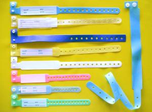 China Customized Patient Identification Wristbands / Patient ID Bracelet With Hospital Logo factory