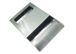 China Polished Metal Stamping Parts , Stainless Steel Business Card Holder Brushed Surface factory