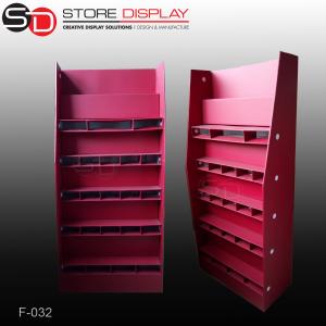 China Recycled retail store corrugated cardboard display stands racks / POP display shelf on sale