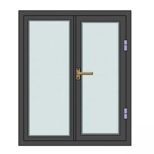 China ISO3834 Toughened Glazed Glass Fire Rated Door Fireproof factory