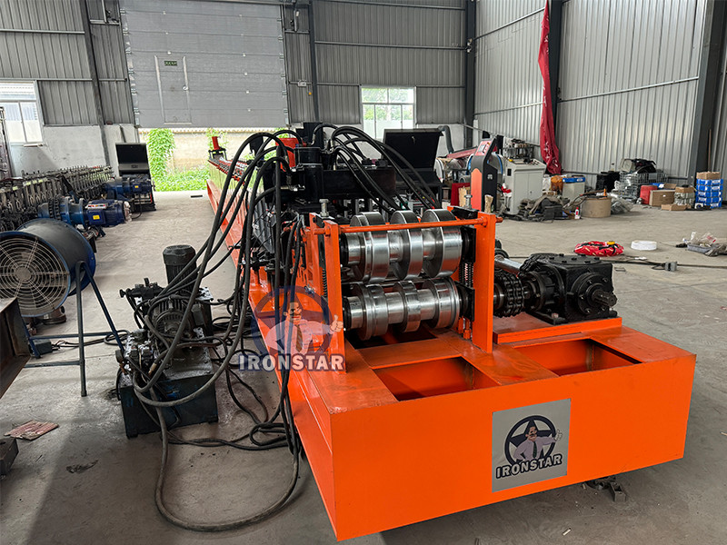 “Storage Rack Upright Post Roll Forming Machine Galvanized Steel Shelf Column Making Machine for Russia Full Automatic Storage Rack Upright Post Roll