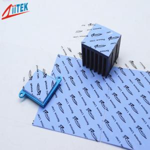 China Compressible Blue Silicone Thermal Pad High Conductivity for Micro Heat Pipe on sale
