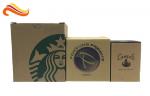 Brown Corrugated Cardboard Boxes / Corrugated Moving Boxes For Cup Package ,