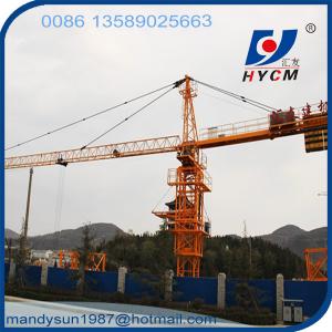 China 60m Jib Tower Crane Manufacture HYCM-CRANE QTZ6010 Type 8ton Tower Crane factory