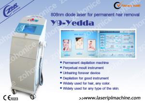 China 808 Diode Laser Hair Removal Machine For Cheek Hair / Lip Removal factory