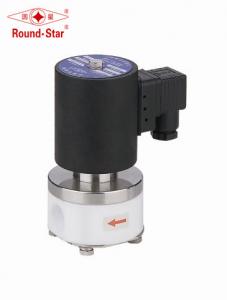 China Anti Corrosive PTFE Solenoid Valve 3/8＂Solenoid Water Valve For Acetic Acid factory