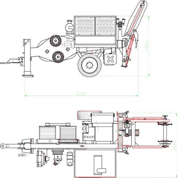 Conductor Line Hydraulic Cable Puller