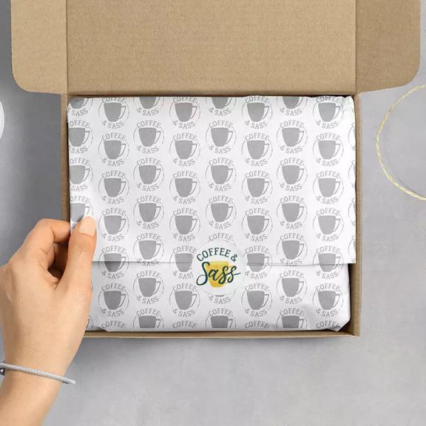 Christmas Patterned Wave Point Biodegradable Tissue Paper Wrap For Perfume Facial Gift