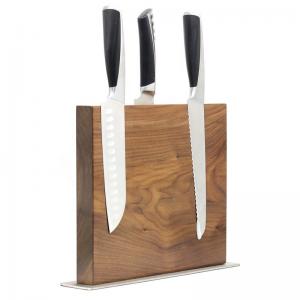 China Wooden Magnetic Knives Holder for Wood Kitchen Knife Block Set Optional Wood Acacia factory