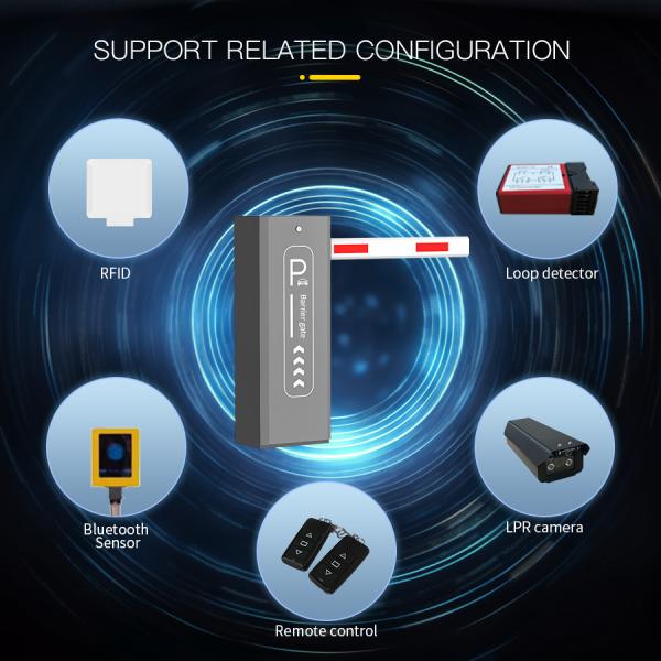 HCW DC 24V Brushless Motor Parking Barrier Gate Vehicle Gate Access Control Systems