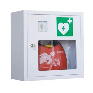 China Lockable AED Cabinet / AED Wall Box 370x370x170mm With Emergency Key factory