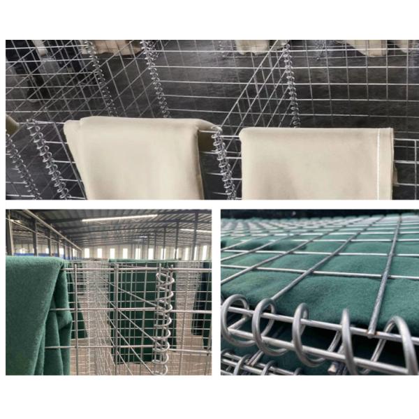 High Strength Mil19 Defensive Barrier Galvanized Wire Mesh Gabion