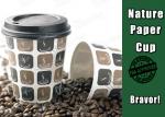 Insulated Custom Printed Coffee Mugs , Disposable Coffee Cups With Lids And