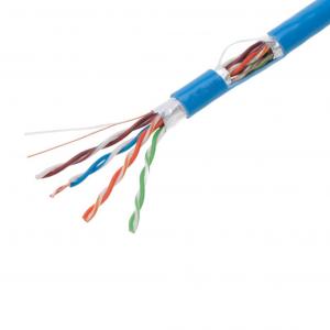 China Blue 0.57mm CAT6 FTP Cable , Practical Pure Copper Cat6 Cable on sale