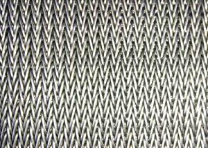 China Free Oil  Industrial Braided Wire Mesh Wave Linen Metal Mesh Belt factory