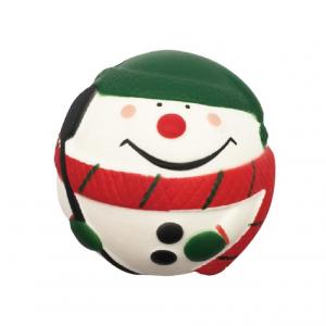 China Slow Rising Santa Clause Snow Man Squeeze Stress Ball Christmas Squishy Toys factory