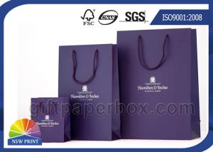 China Large / Medium / Small Printed Paper Bags With Handles , Reusable Shopping Bag factory