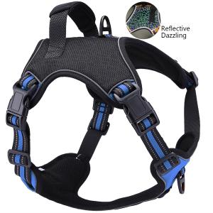 China Custom Design Dazzling Heavy Duty Large Dog Harness Thickened No Pull on sale