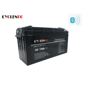 China Smart Controlled Lifepo4 Lithium Battery , Smart Battery Lithium 12v 170ah factory