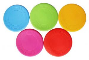 China Dog Frisbee Silicone Pet Toy Silicone Frisbee Throwing Training Silicone Flying Disc factory