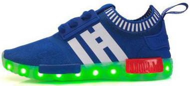 China Children Toddler Boy Light Up Shoes , USB Rechargeable Lighted Tennis Shoes factory