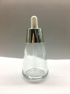 China Color Lacquering Glass Dropper Bottle 30ml Bamboo Collar White Dropper Cone on sale