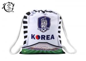 China Sublimation Printed Soccer String Bags , Korea Baseball Custom Cinch Bags on sale