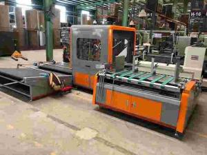 China Orange Carton Box Folding And Gluing Machine 300g/M2 60m/min-100m/min factory