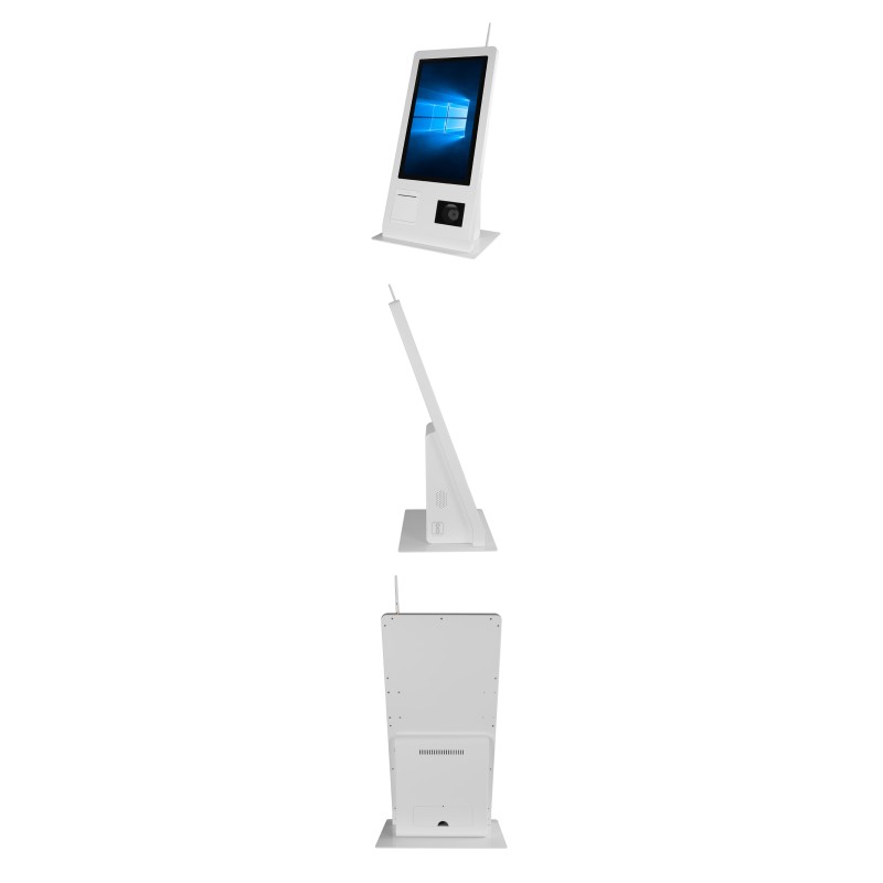 15.6" Self-Service POS Machine with Win 10 Operation System Touch Screen Scanner Printer NFC QR Code Reader