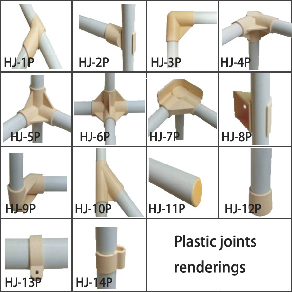 Beige Plastic Pipe Joints