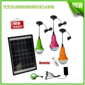 China Best selling solar lighting system with 3 bulb lights, mini solar hom lighting kits with remote controller on sale