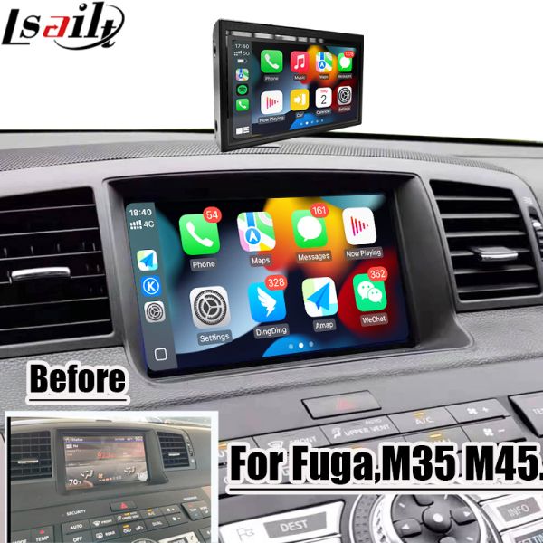 Lsailt 8 Inches CarPlay Screen for Nissan Fuga (Y50)Infiniti 350GT 2005-2008 Android Auto, Mirroring, HD Touch DisPlay