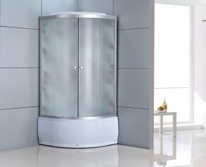 China Bathroom White Quadrant Shower Enclosure Aluminum Frame on sale