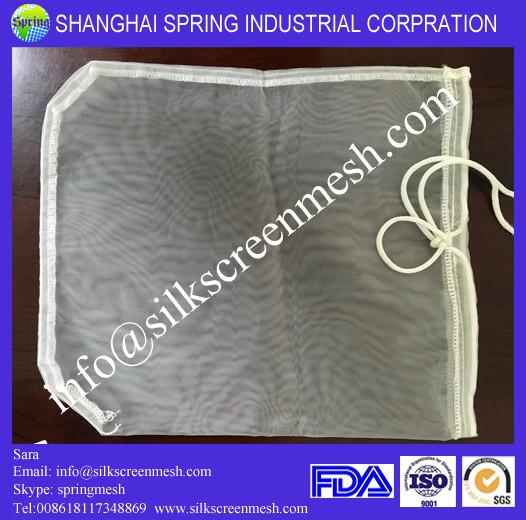 China Drawstring nylon filter tea bag/tea bag nylon mesh/food grade nylon mesh nut mill/filter fabric factory