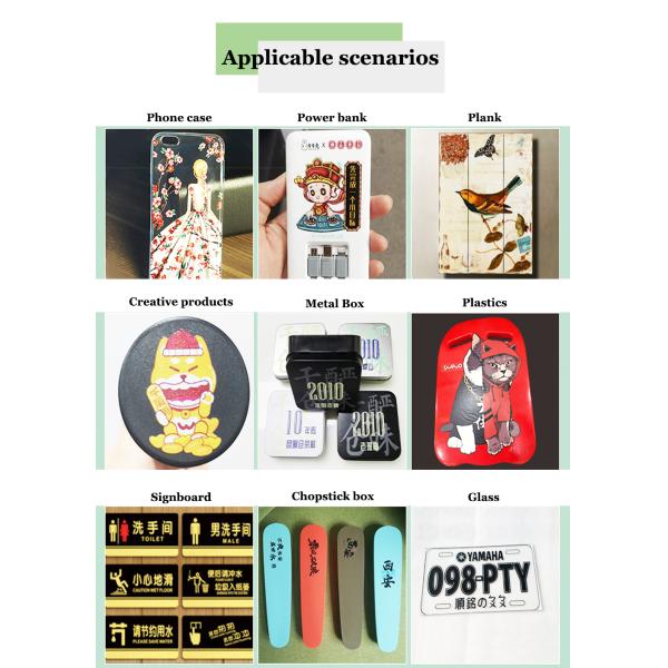 Inkjet Printer TX800 Double Head Printer Board UV Flatbed A3 Hot Stamping Machine Crystal Labeling Printer Wall Machine