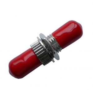 China ST / PC Fiber Optic To Ethernet Adapter Singlemode Fiber Optic Coupler With Red Hat factory
