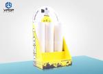 Attractive Cardboard Countertop Displays , Yellow Bottle Counter Display Boxes
