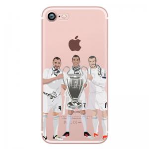 China Custom made soft TPU transparent clear football team basketball soccer phone case for iphone 8 factory