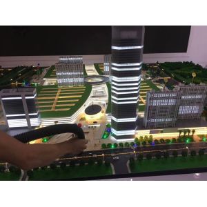 China Miniature Acrylic Architecture Model Handmade / Laser Cut Artwork 4 * 2 . 5M factory