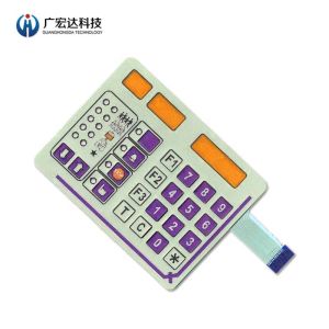 China Metal Dome Membrane Switch Custom Pet Printing Circuit Fit Control PET Keypad on sale