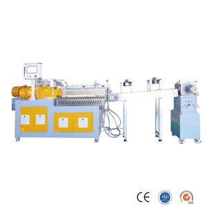 Buy cheap Lab Scale Twin Screw Extruder Starch Pellet Extruder Line With Air Cooled from wholesalers