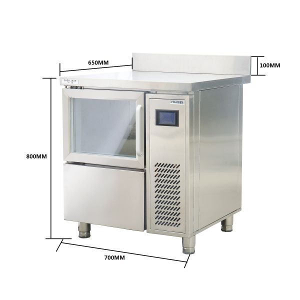 510W Cube Ice Making Machine , Double Insulating Glass Water Cooled Ice Machine