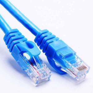 China Anti Jamming 100MB Round Network Jumper Cable CAT5E Aluminum Foil Braided factory