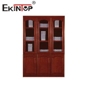 China Office Bookcase Wooden Filing Cabinet Paint Veneer Archive Display Cabinet factory